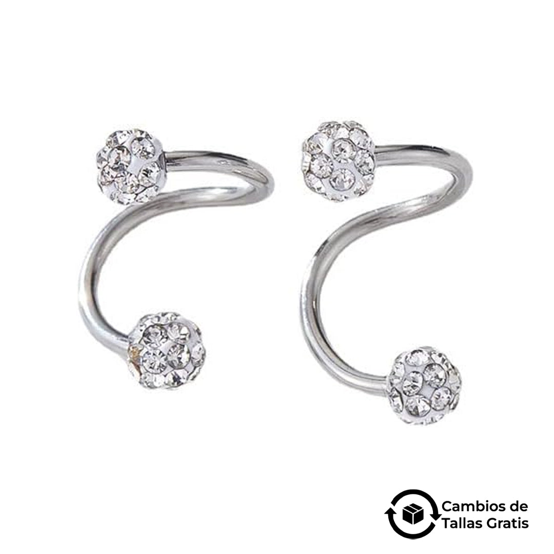Elegantes Pendientes de 2 Piezas para Mujer