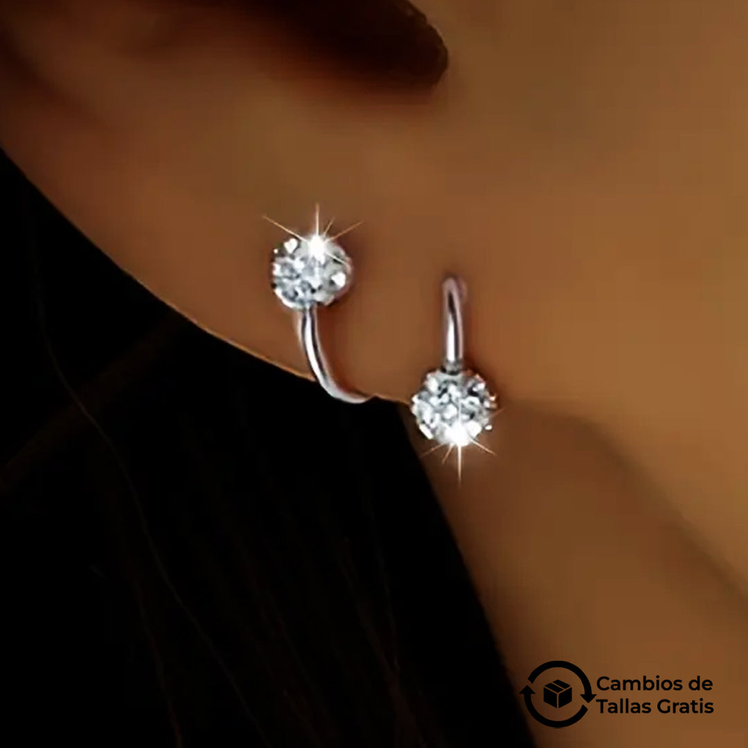 Elegantes Pendientes de 2 Piezas para Mujer