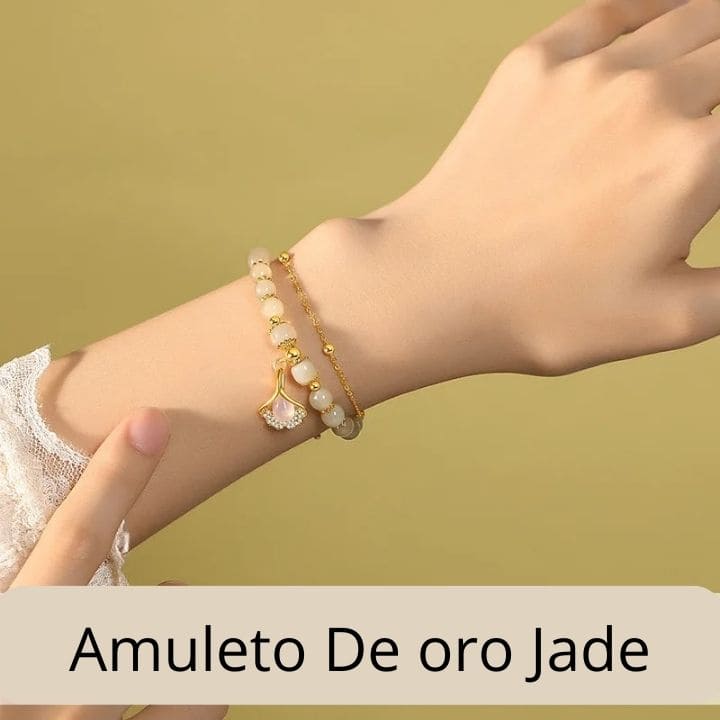 Amuleto de oro Jade